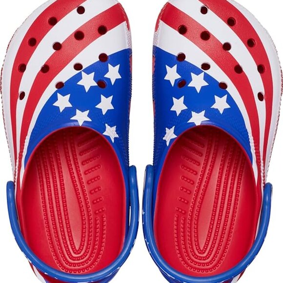 Crocs Unisex-Child Classic American Flag Clogs (Toddler/Little Kid) - Picture 2 of 5